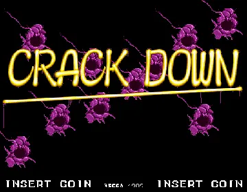 Crack Down (Japan, Europe) (Rev A) screen shot title